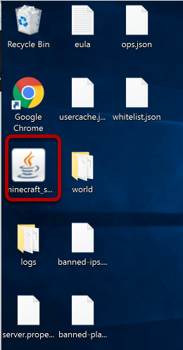 Double click on the Minecraft JAR file