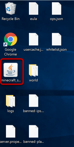 Double click on the Minecraft JAR file