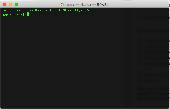 Customizing the Mac OS Terminal