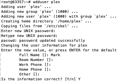 Create a User in Debian