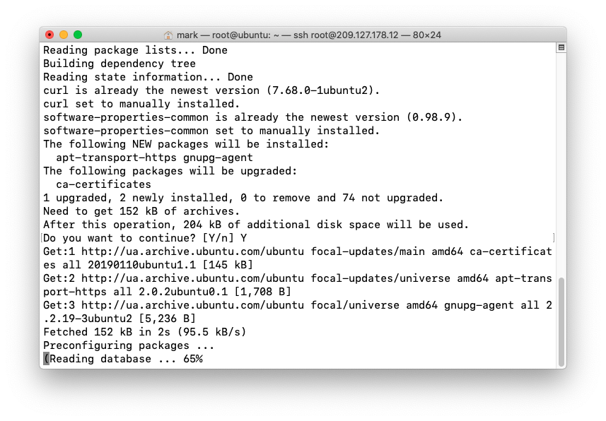 Install the required dependencies for Docker