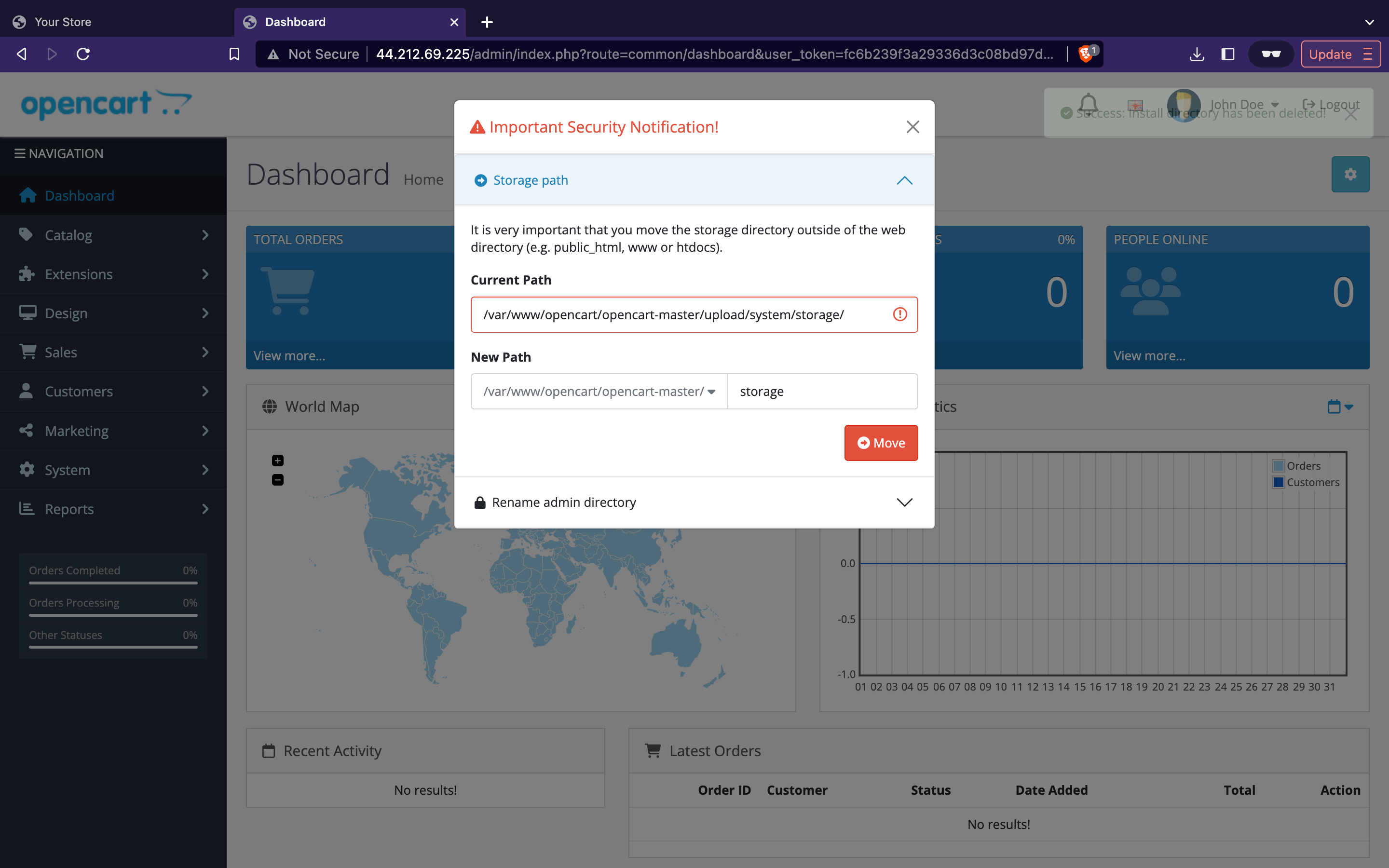 storage directory outside of your web directory